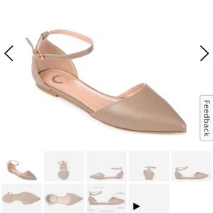 Flats/ sandals taupe color never worn brand new